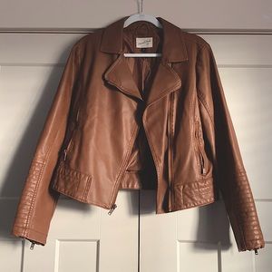 Universal Thread Brien Leather Jacket, Size Medium
